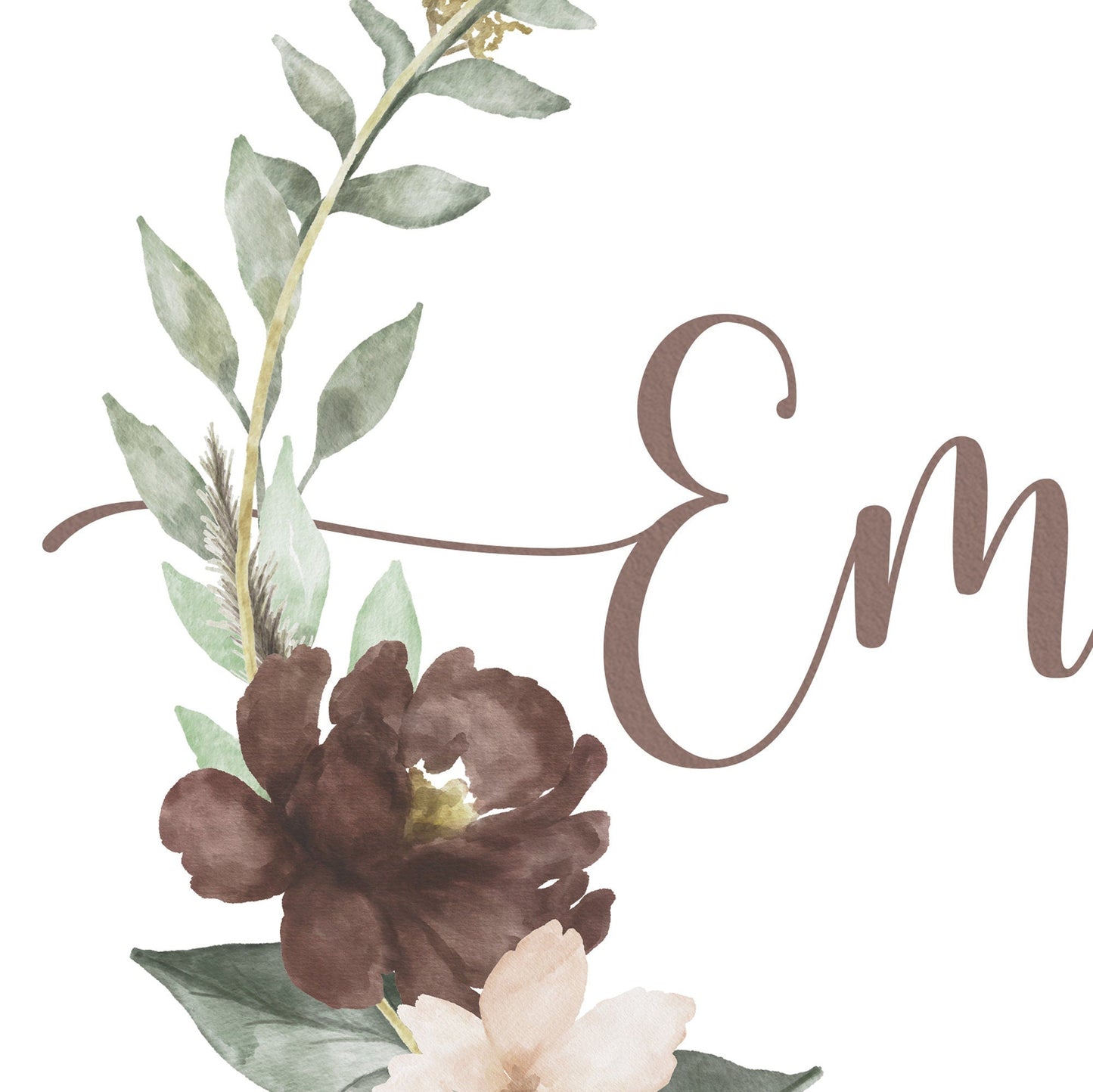 Taufspruch Poster Taufe Geschenk Blumenkranz Personalisiert