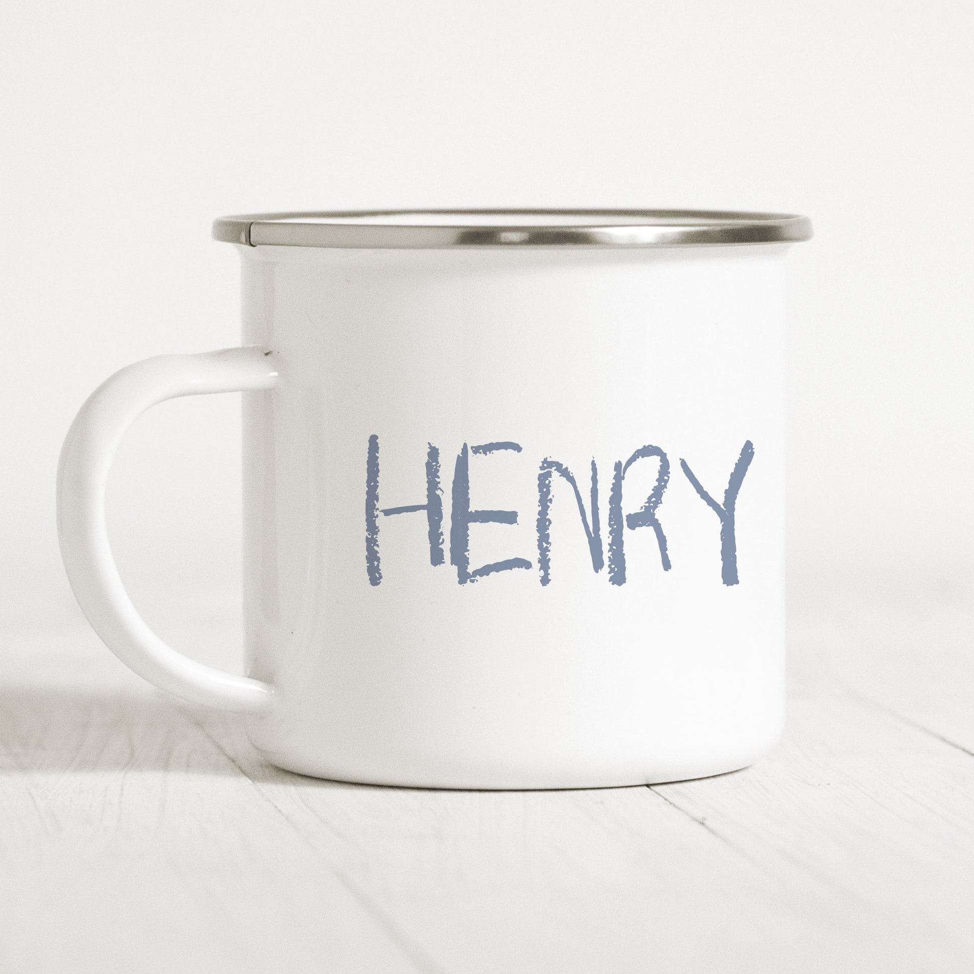 Emaille Tasse Kinder Personalisiert Buchstabe Wachsmalstift Becher