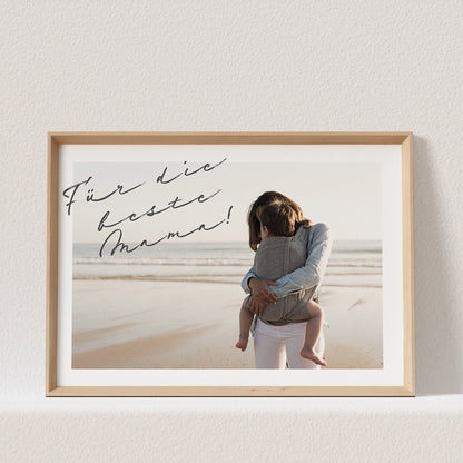 Geschenk Mama Personalisiert | Poster Mit Eigenem Foto & Spruch Personalisierbar