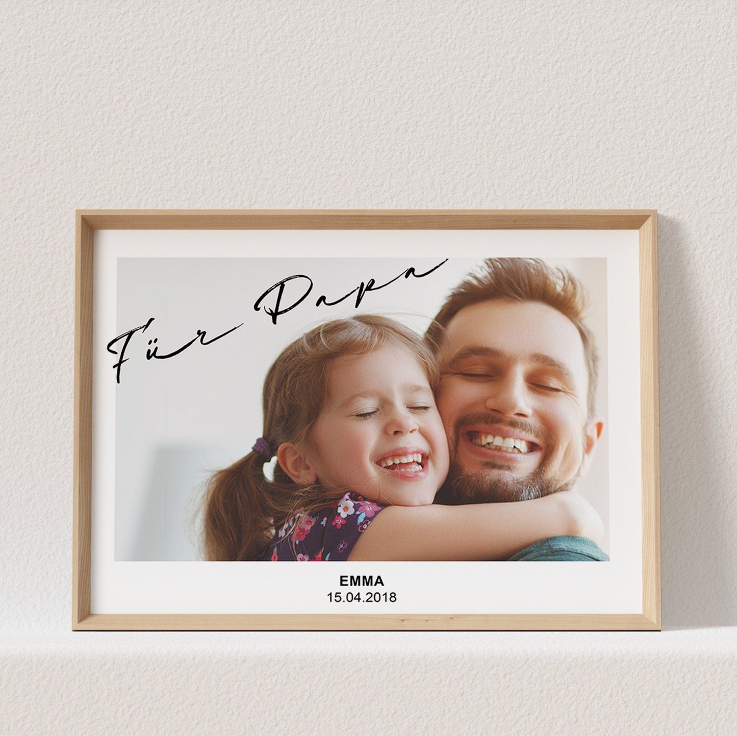 Geschenk Papa Personalisiert | Poster Mit Eigenem Foto & Spruch Personalisierbar