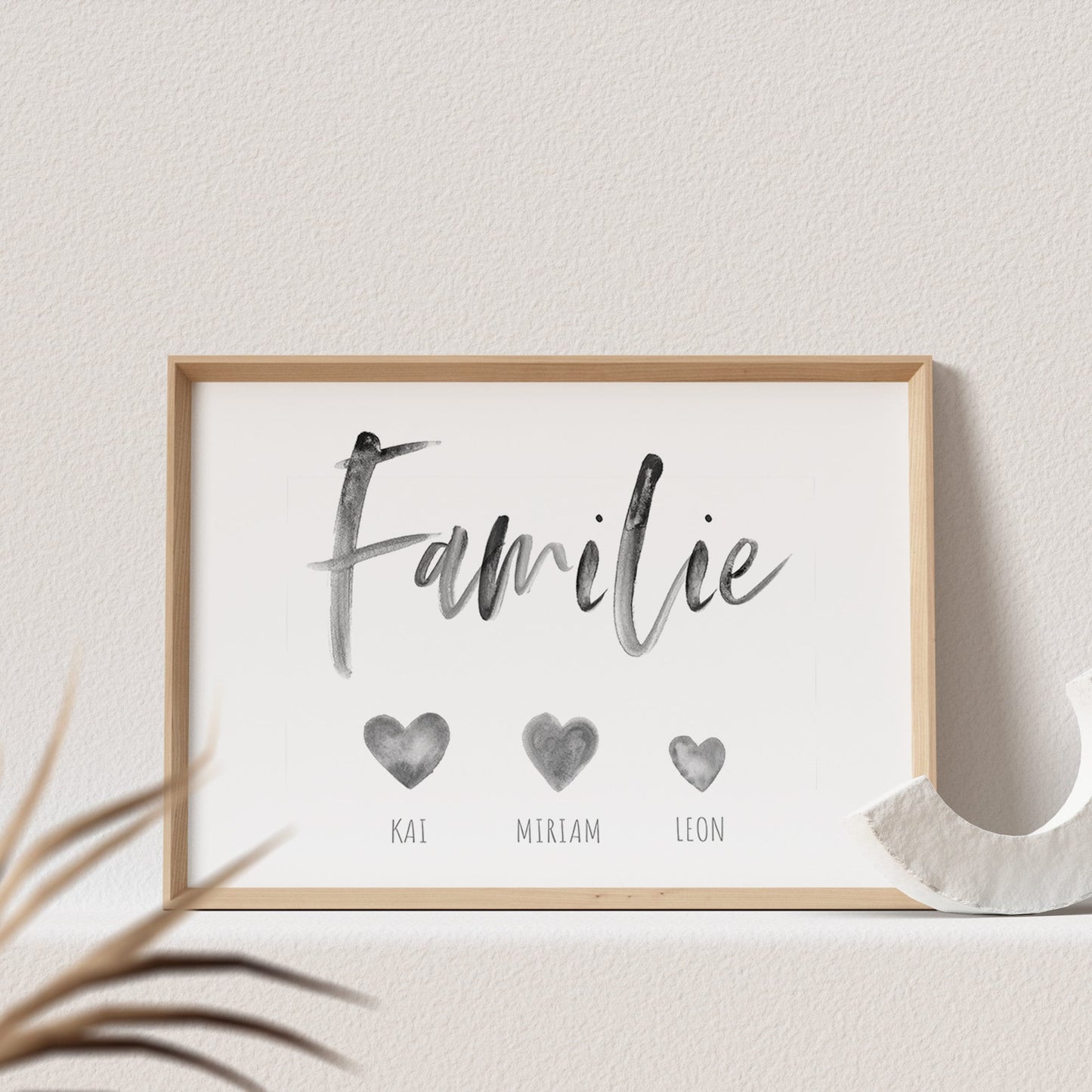Familienposter Familie Poster Personalisiertes Geschenk Familie | Hochformat Querformat