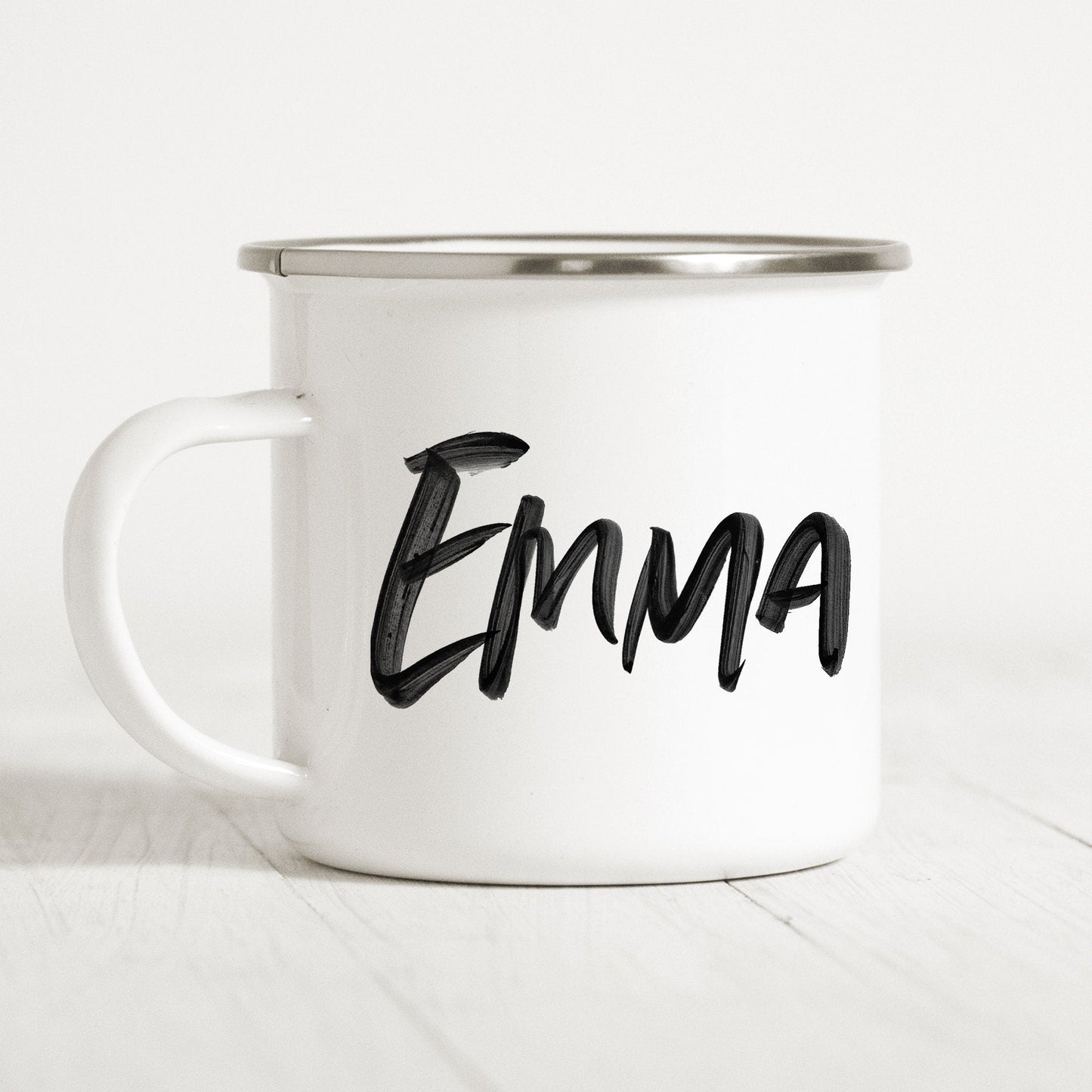 Emaille Tasse Personalisiert Name Namensgeschenk Becher