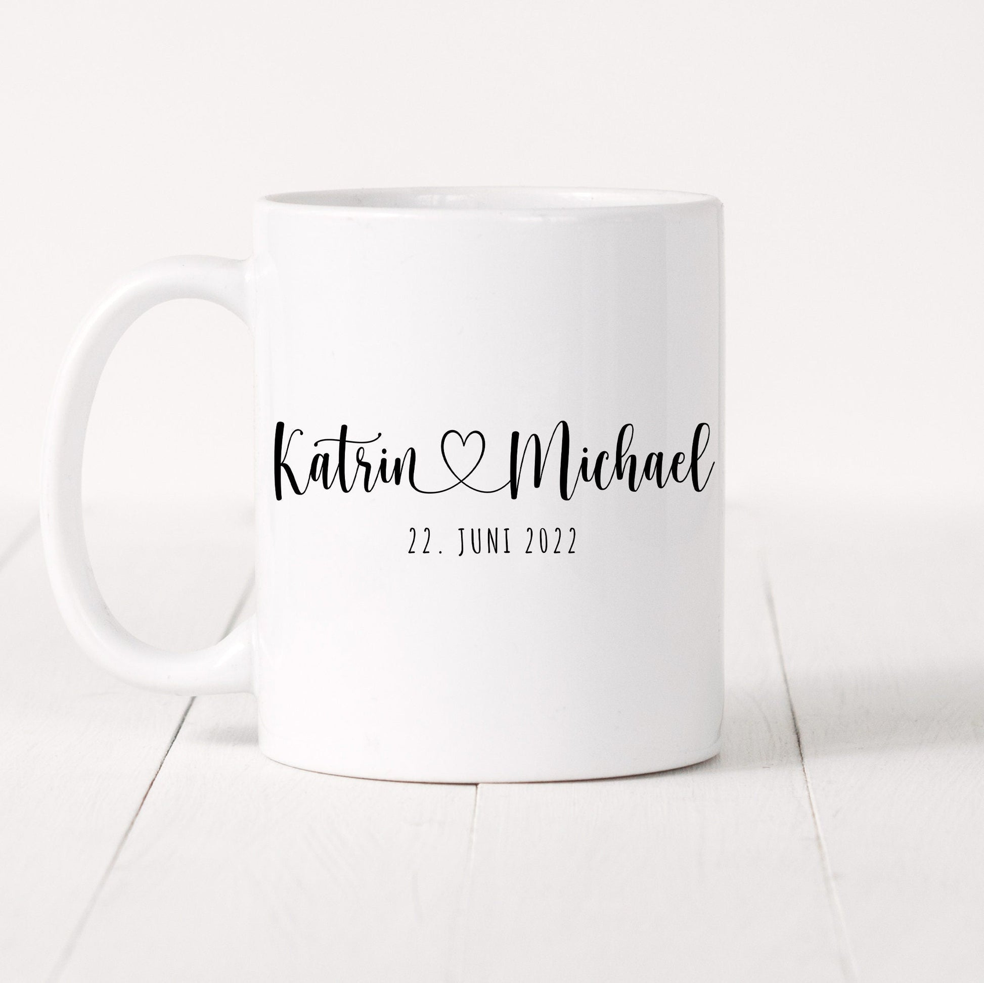 Hochzeit Tasse Personalisiert Bräutigam Braut Namen Brautpaar Hochzeitstag Hochzeitsgeschenk