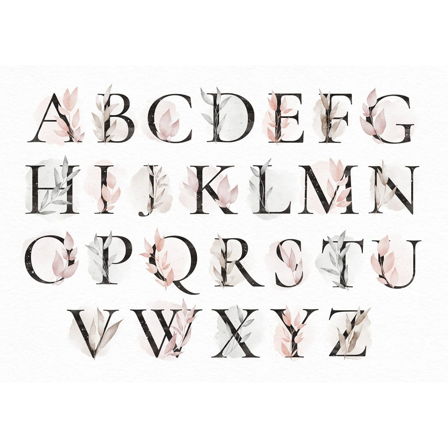 Tasse Personalisiert Namenstasse Buchstabentasse Buchstabe Name Blumen Floral Namensgeschenk