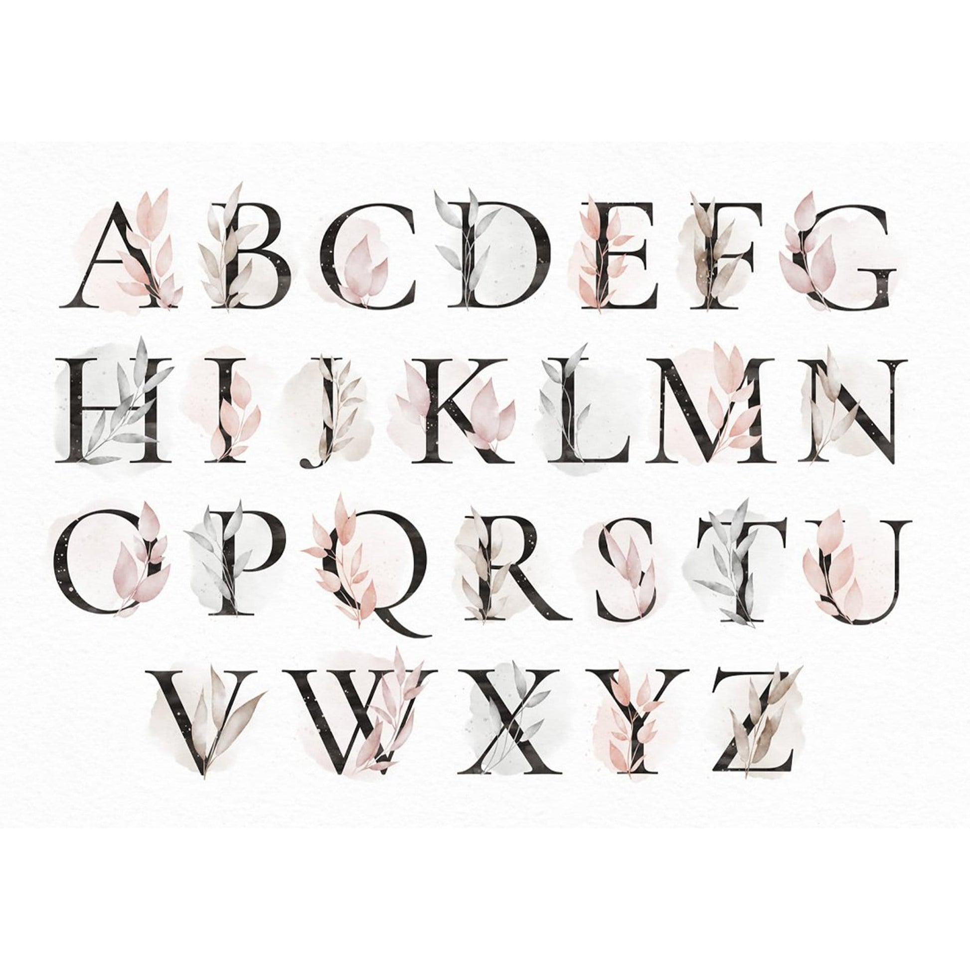 Tasse Personalisiert Namenstasse Buchstabentasse Buchstabe Name Blumen Floral Namensgeschenk