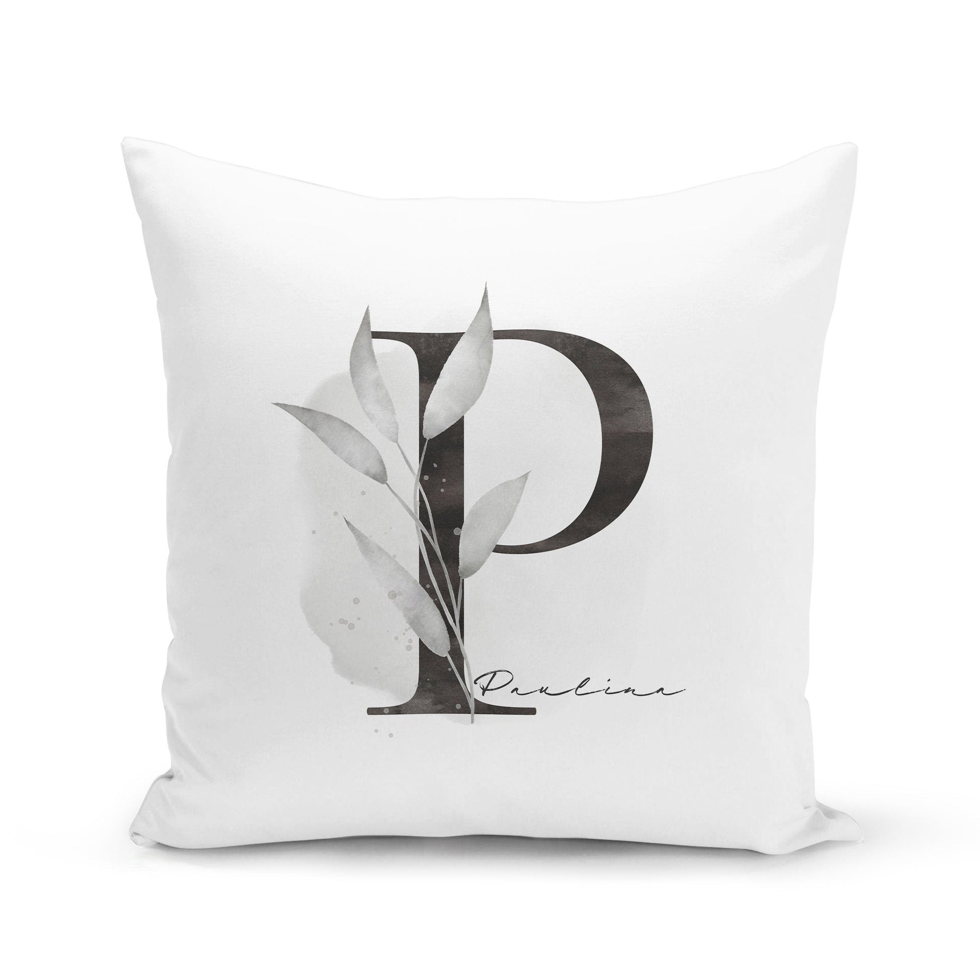 Kissen Personalisiert Buchstabenkissen Mit Name Buchstabe Blumen Floral Namensgeschenk