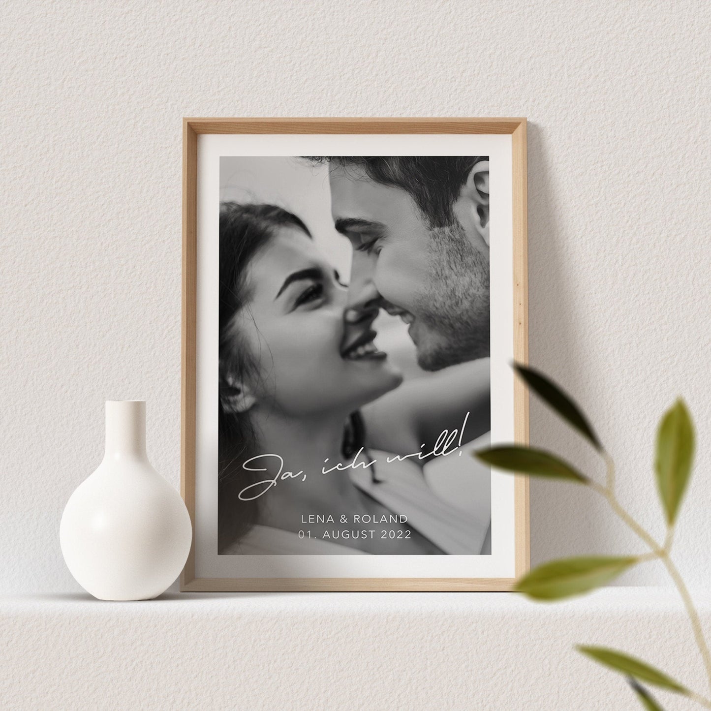 Hochzeitsposter Personalisiert Fotoposter Foto Datum Namen Ort Hochzeit Geschenk Hochzeitstag Hochzeitsgeschenk