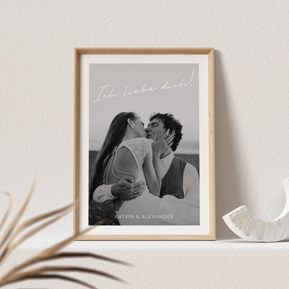 Hochzeitsposter Personalisiert Fotoposter Foto Datum Namen Ort Hochzeit Geschenk Hochzeitstag Hochzeitsgeschenk