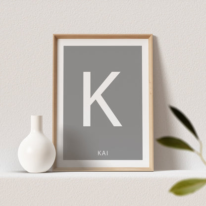 Kinderzimmer Poster Buchstabe Name Babyzimmer Geburtsposter Namensgeschenk Buchstabenposter