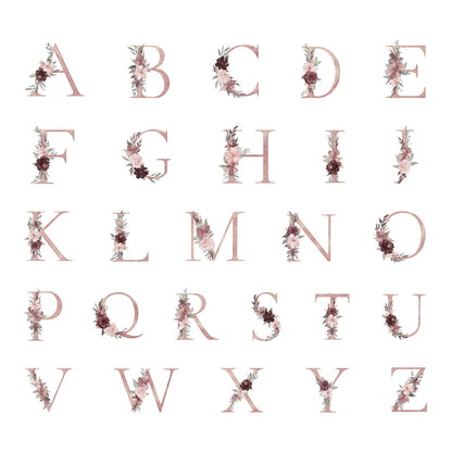 Emaille Tasse Personalisiert Buchstabe Name Blumen Namensgeschenk Becher