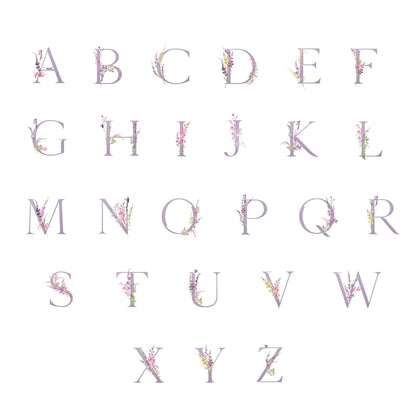 Emaille Tasse Personalisiert Flieder Lila Floral Buchstabe Name Blumen Becher Namensgeschenk Geschenk