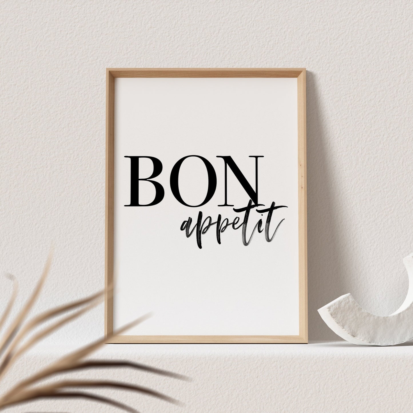 Bon Appetit Poster Bild Küche Küchenposter Spruch Wanddeko Küchendekoration (OHNE RAHMEN)