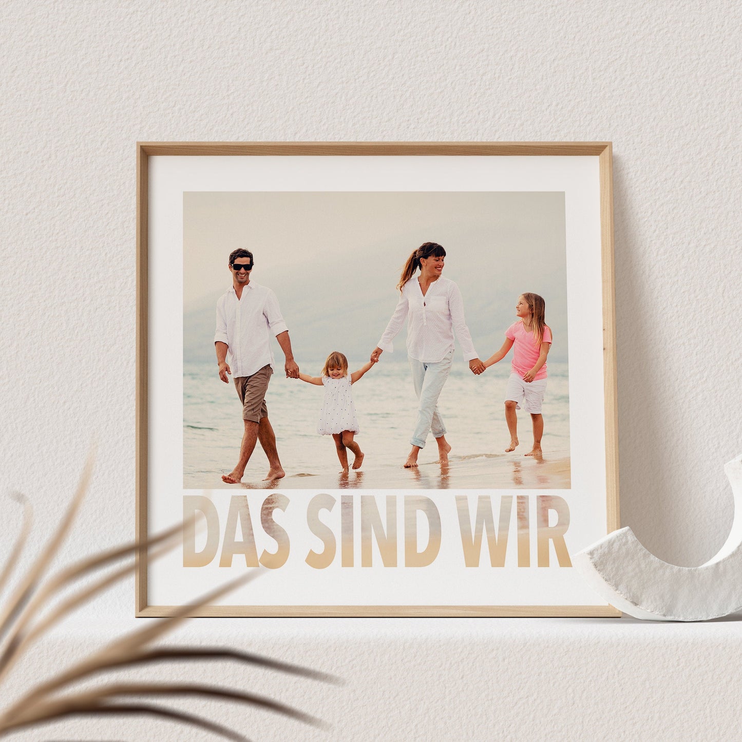 Das Sind Wir Poster Familienposter Personalisiert mit Foto Fotoposter Bild Familiengeschenk (OHNE RAHMEN)