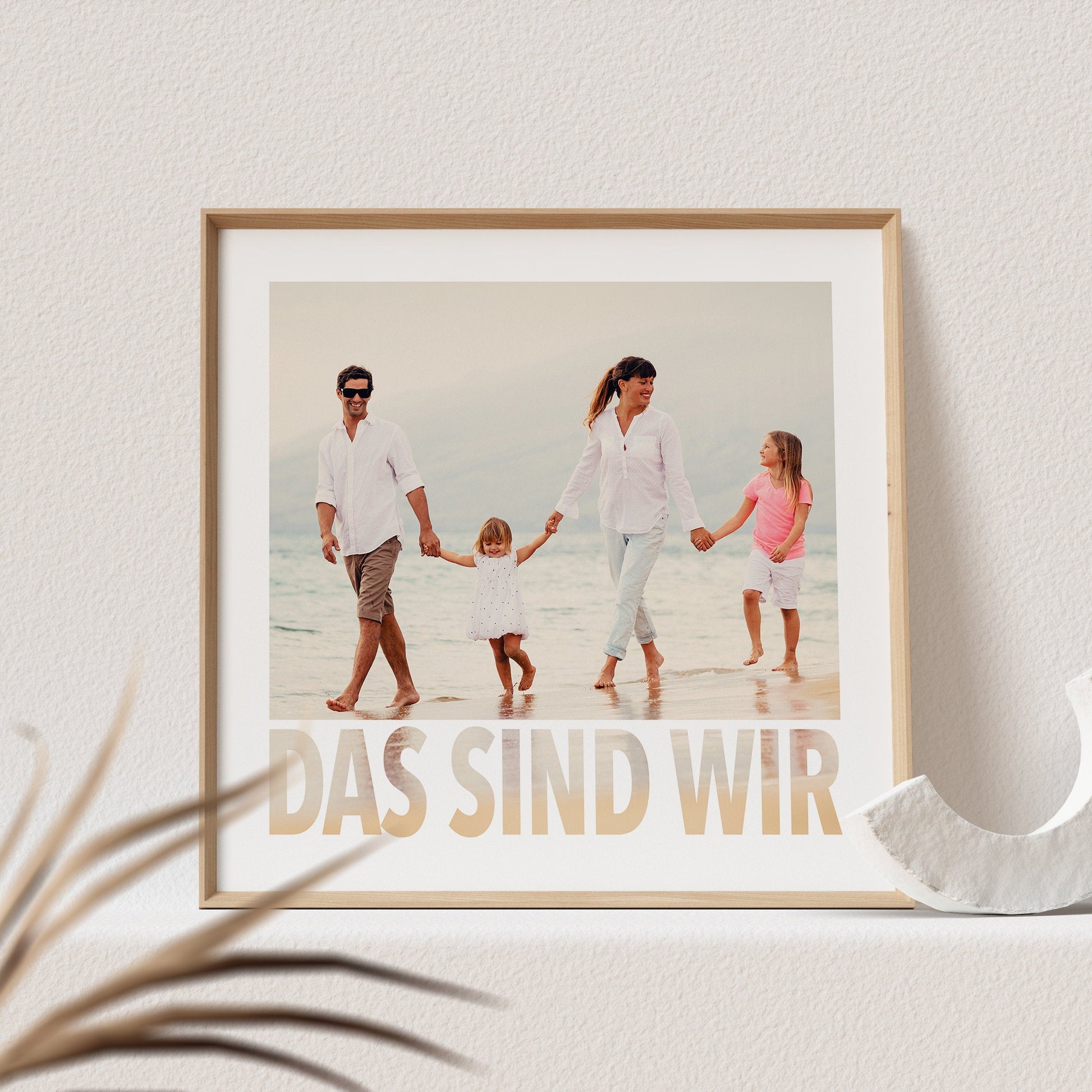 Das Sind Wir Poster Familienposter Personalisiert mit Foto Fotoposter Bild Familiengeschenk (OHNE RAHMEN)