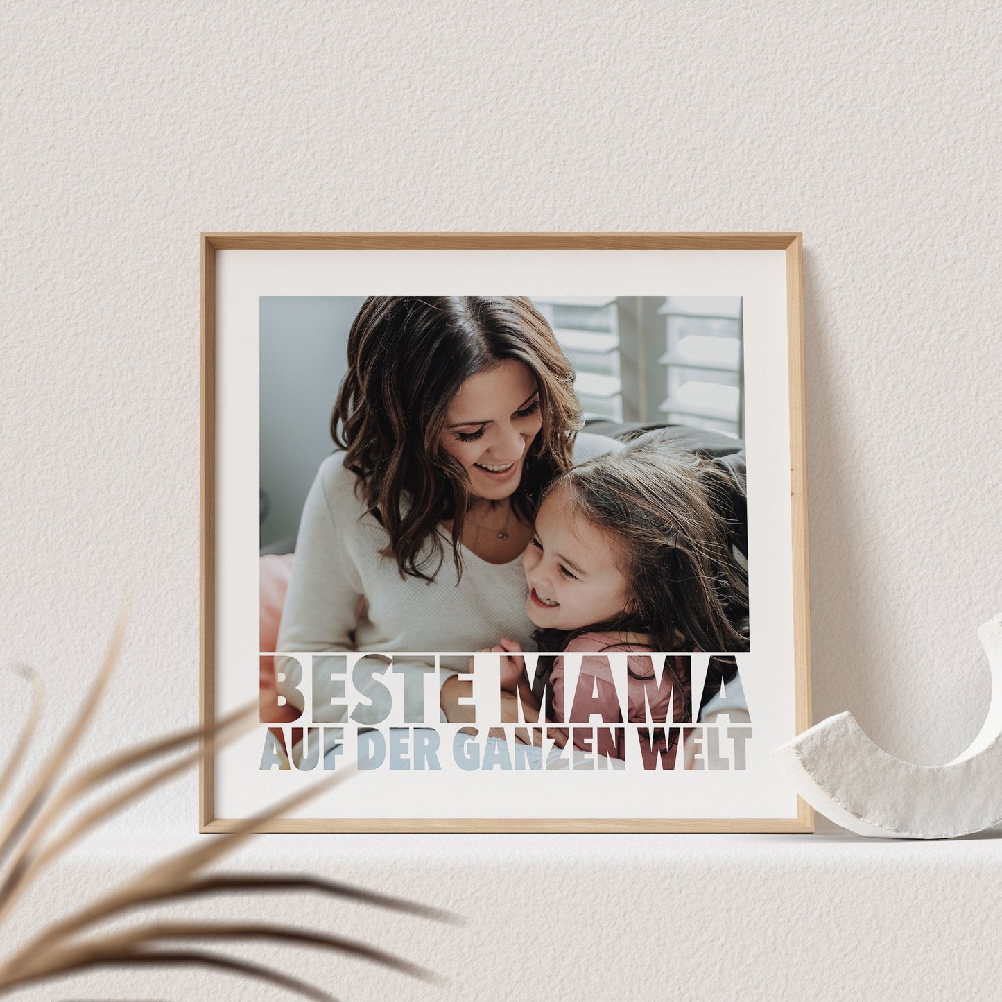 Beste Mama Der Welt Poster Personalisiert mit Foto Fotogeschenk Mutter Bild Muttertagsgeschenk (OHNE RAHMEN)