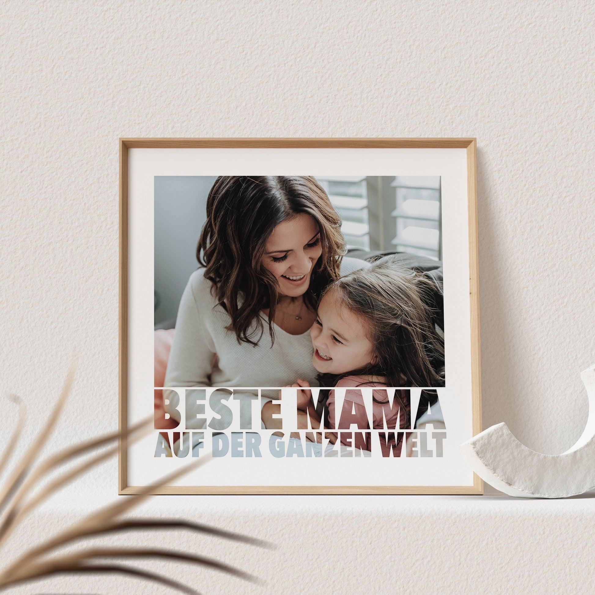 Beste Mama Der Welt Poster Personalisiert mit Foto Fotogeschenk Mutter Bild Muttertagsgeschenk (OHNE RAHMEN)