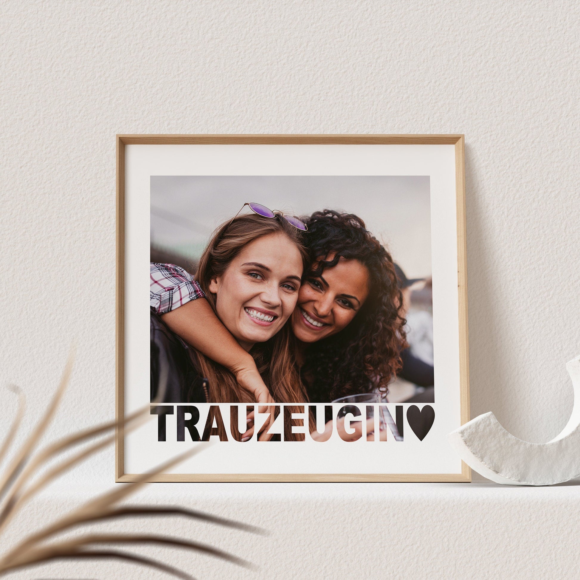 Trauzeugin Bild Mit Foto Personalisierbar Poster Trauzeugin Fragen Geschenk (OHNE RAHMEN)