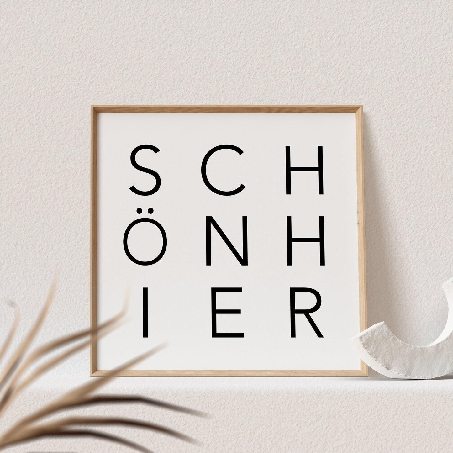 Schön Hier Poster Bild Zuhause Wohnzimmer Wanddeko Quadratisch (OHNE RAHMEN)