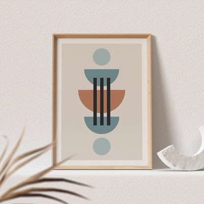 Minimalistisches Poster Boho Wanddekoration Abstraktes Bild Farbig (OHNE RAHMEN)