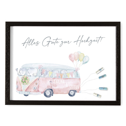 Hochzeitsgeschenk Geld Geldgeschenk Zur Hochzeit Personalisiertes Poster Camper Geschenk