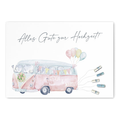 Hochzeitsgeschenk Geld Geldgeschenk Zur Hochzeit Personalisiertes Poster Camper Geschenk