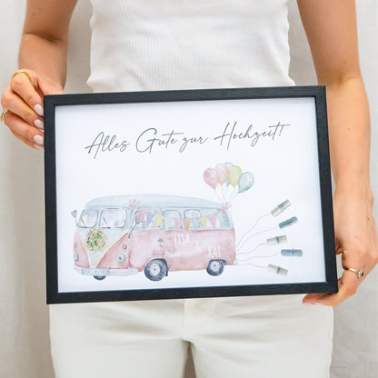 Hochzeitsgeschenk Geld Geldgeschenk Zur Hochzeit Personalisiertes Poster Camper Geschenk