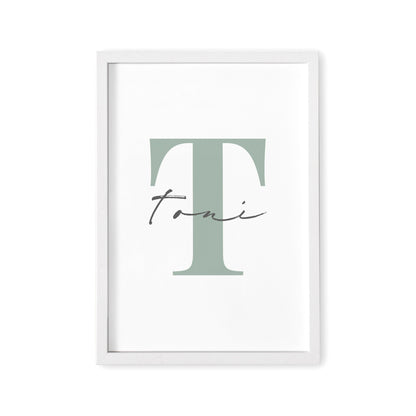 Poster Kinderzimmer Babyzimmer Namensposter Bild Mit Buchstabe Und Name Kinderzimmerdeko