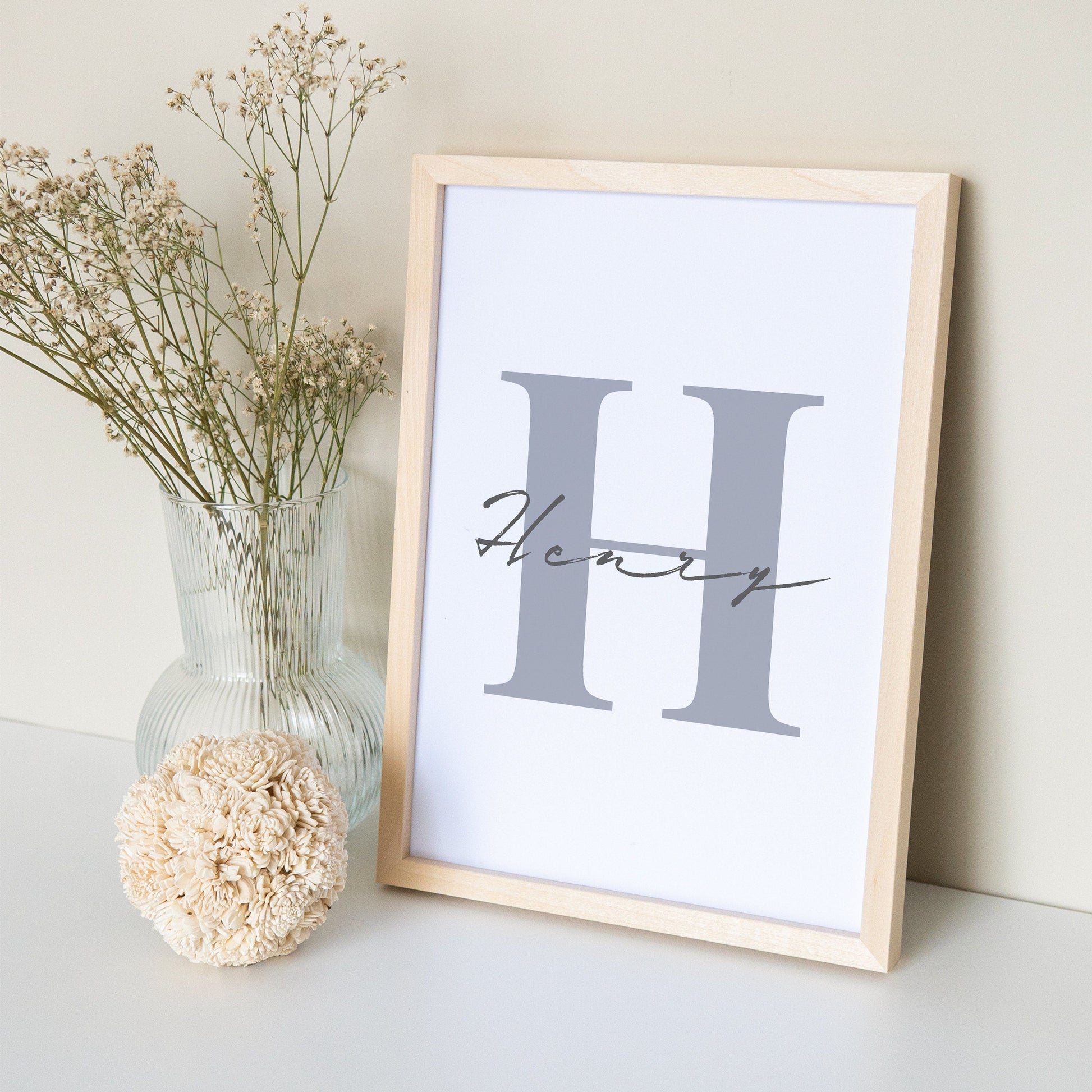 Poster Kinderzimmer Babyzimmer Namensposter Bild Mit Buchstabe Und Name Kinderzimmerdeko