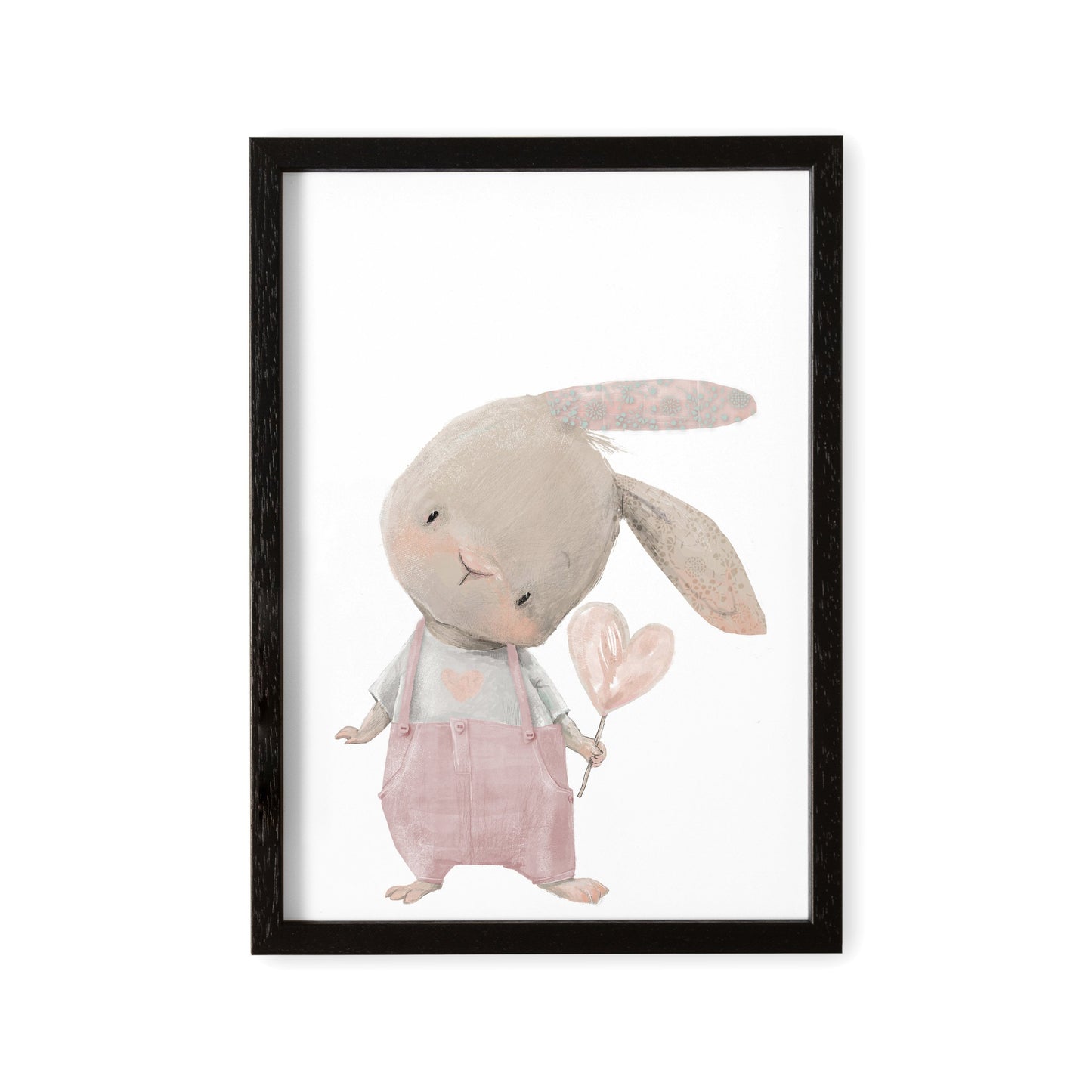 Poster Kinderzimmer Babyzimmer Bild Mit Hase Mit Herz Mädchen