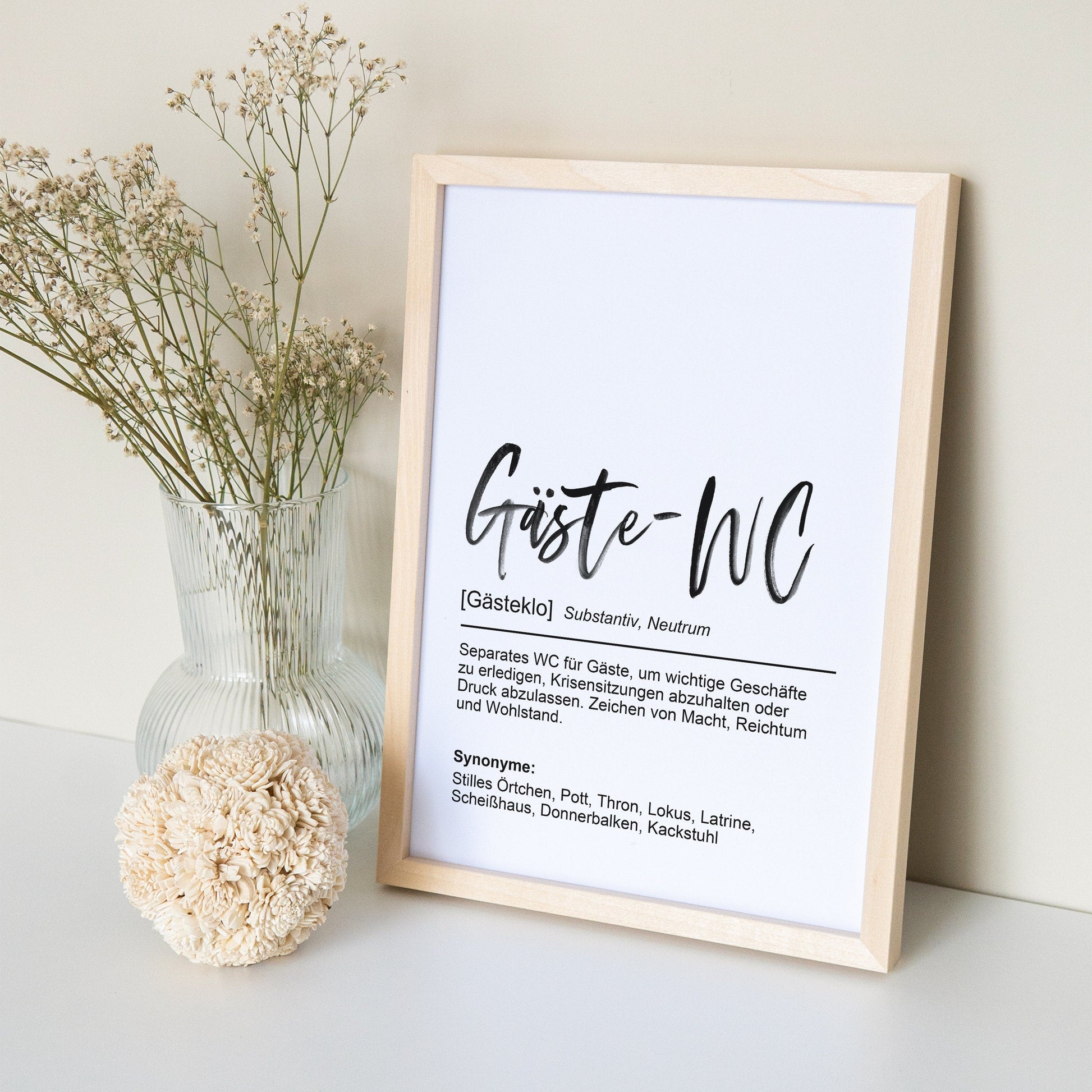 Badezimmer Deko Gäste WC Bild Mit Definition Badezimmer Poster Geschenk Zum Einzug