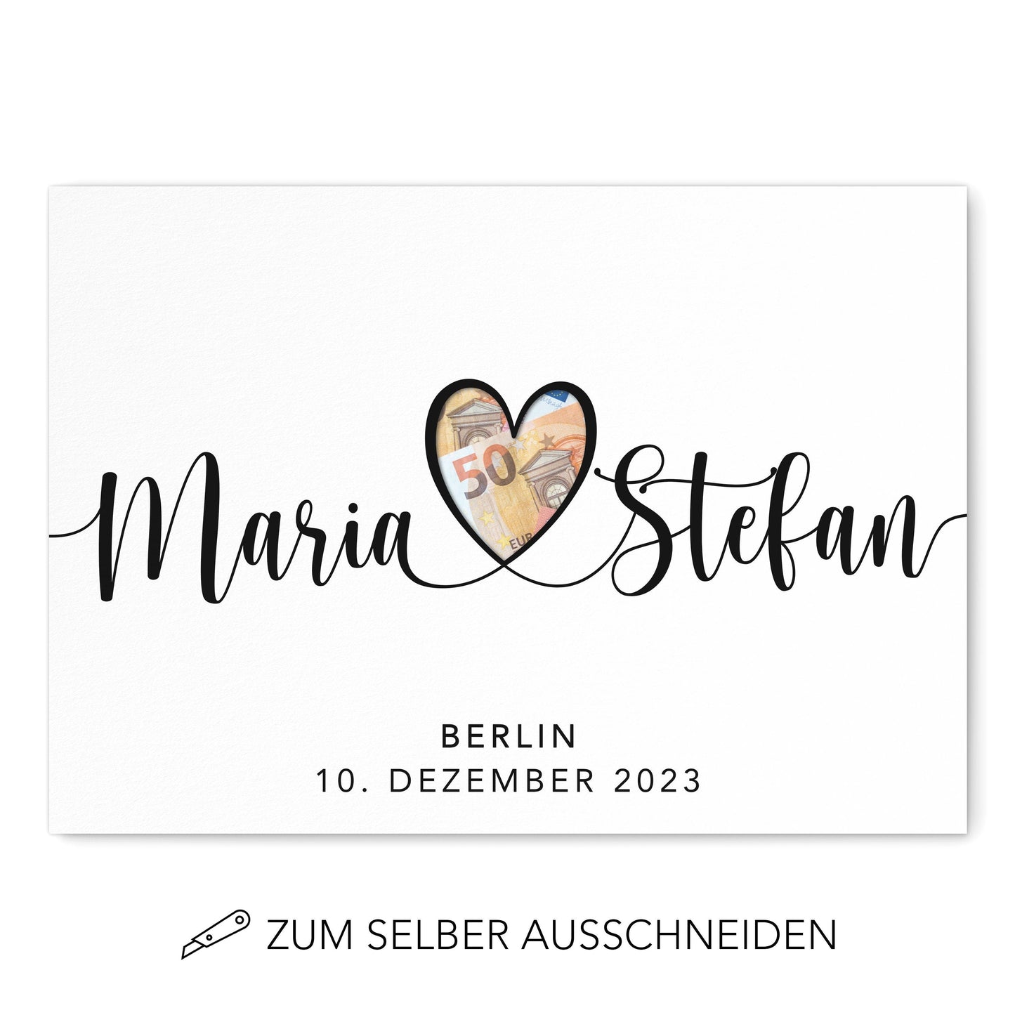 Geldgeschenk Hochzeit Hochzeitsgeschenk Geld Personalisiertes Poster Geschenk