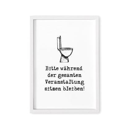 Einzugsgeschenk Badezimmer Deko Poster Gäste WC Schild Bild Gästebad