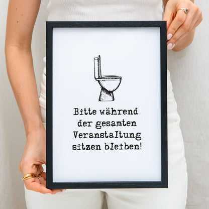 Einzugsgeschenk Badezimmer Deko Poster Gäste WC Schild Bild Gästebad
