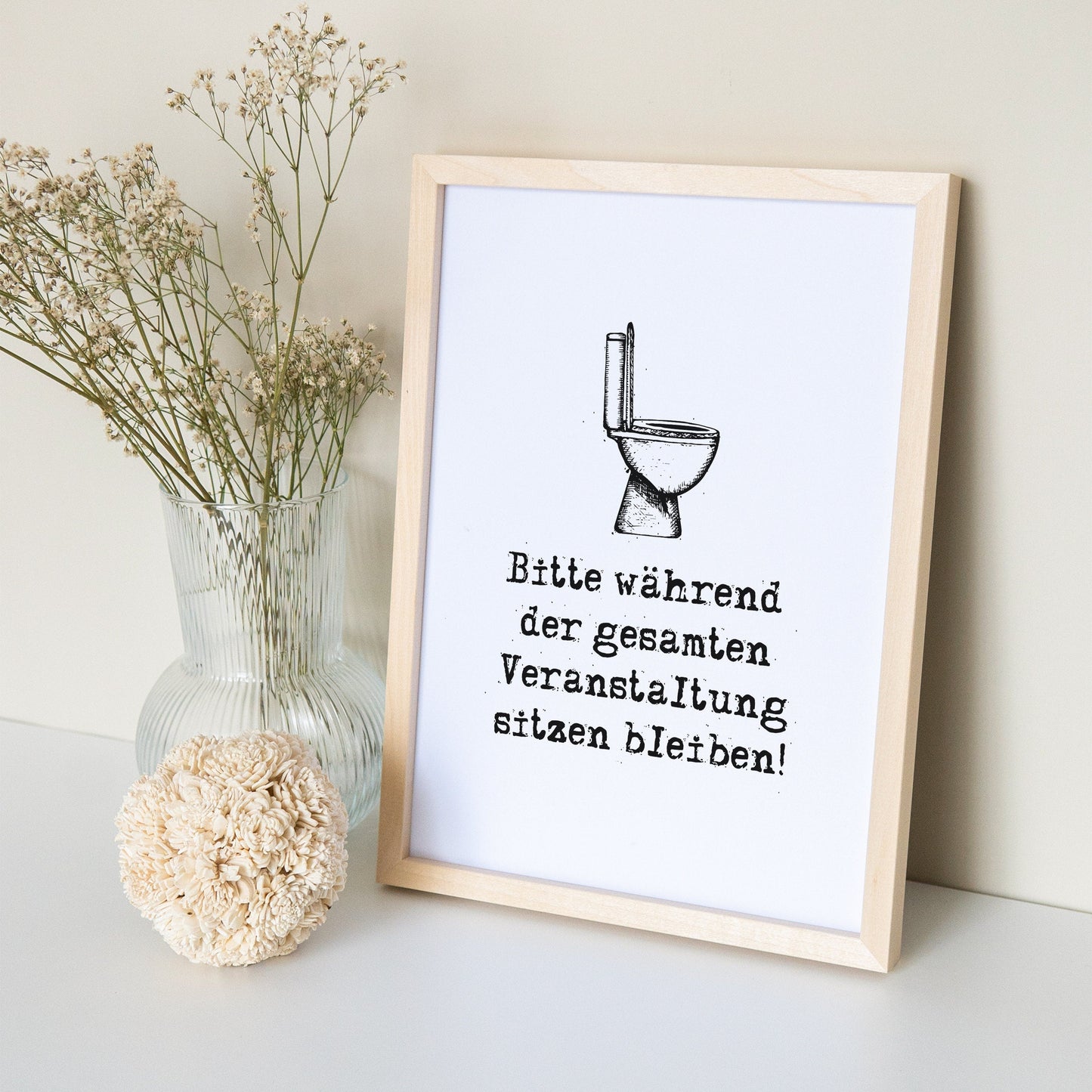 Einzugsgeschenk Badezimmer Deko Poster Gäste WC Schild Bild Gästebad