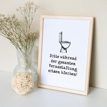 Einzugsgeschenk Badezimmer Deko Poster Gäste WC Schild Bild Gästebad