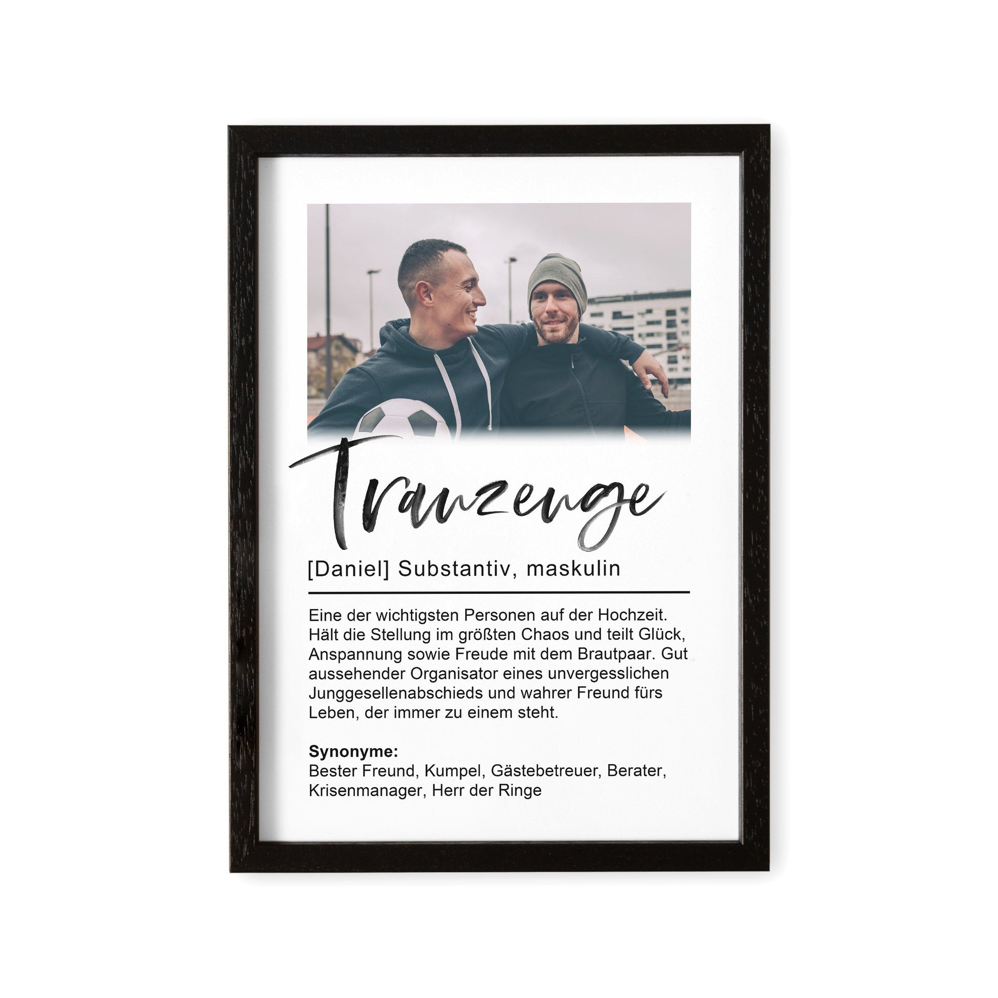 Trauzeuge Fragen Poster Bild Mit Foto Danke Geschenk