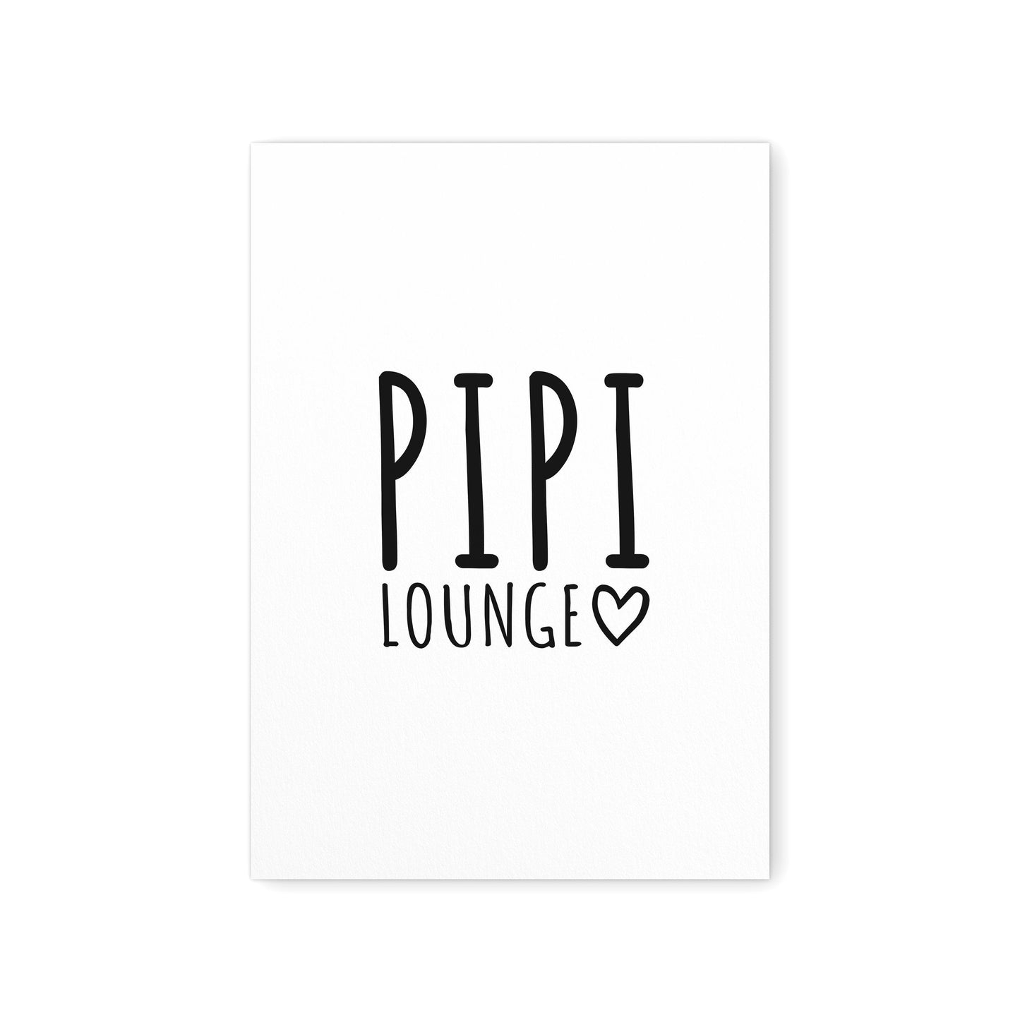 Badezimmer Deko Pipi Lounge Poster Schwarz Weiß Toilette Bild WC Schild