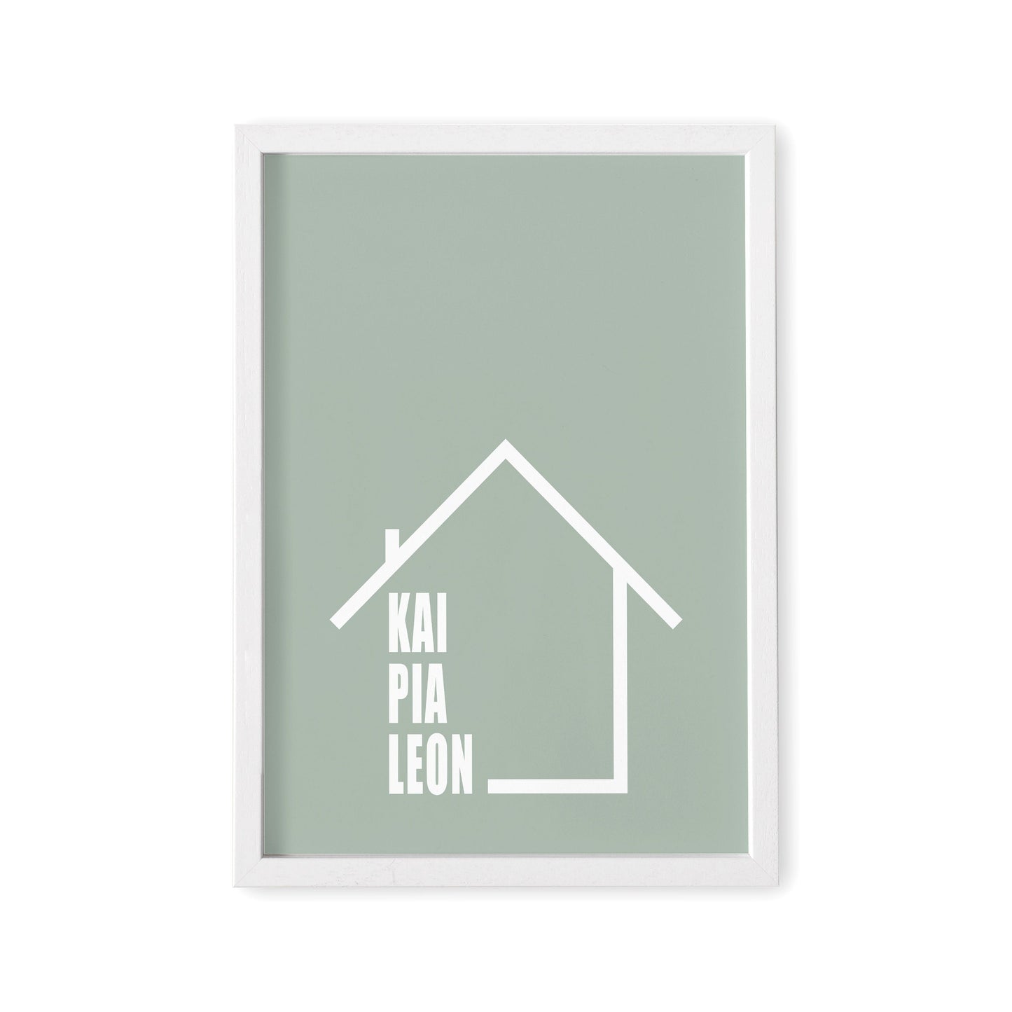 Familienposter Einweihungsgeschenk Poster Haus Personalisiert Mit Namen