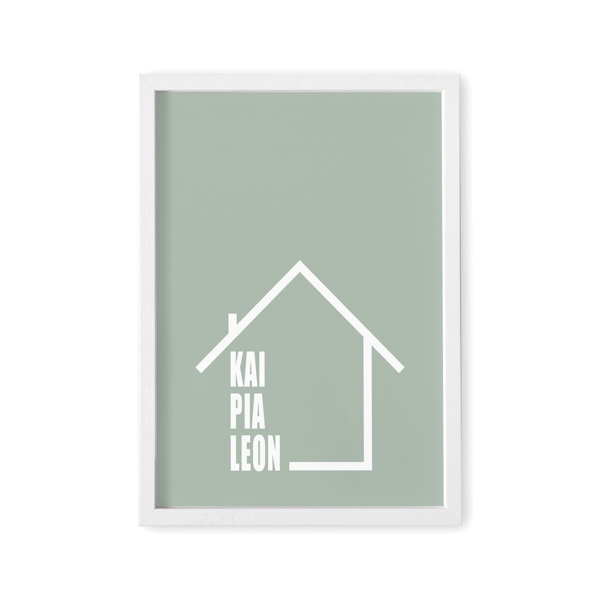 Familienposter Einweihungsgeschenk Poster Haus Personalisiert Mit Namen