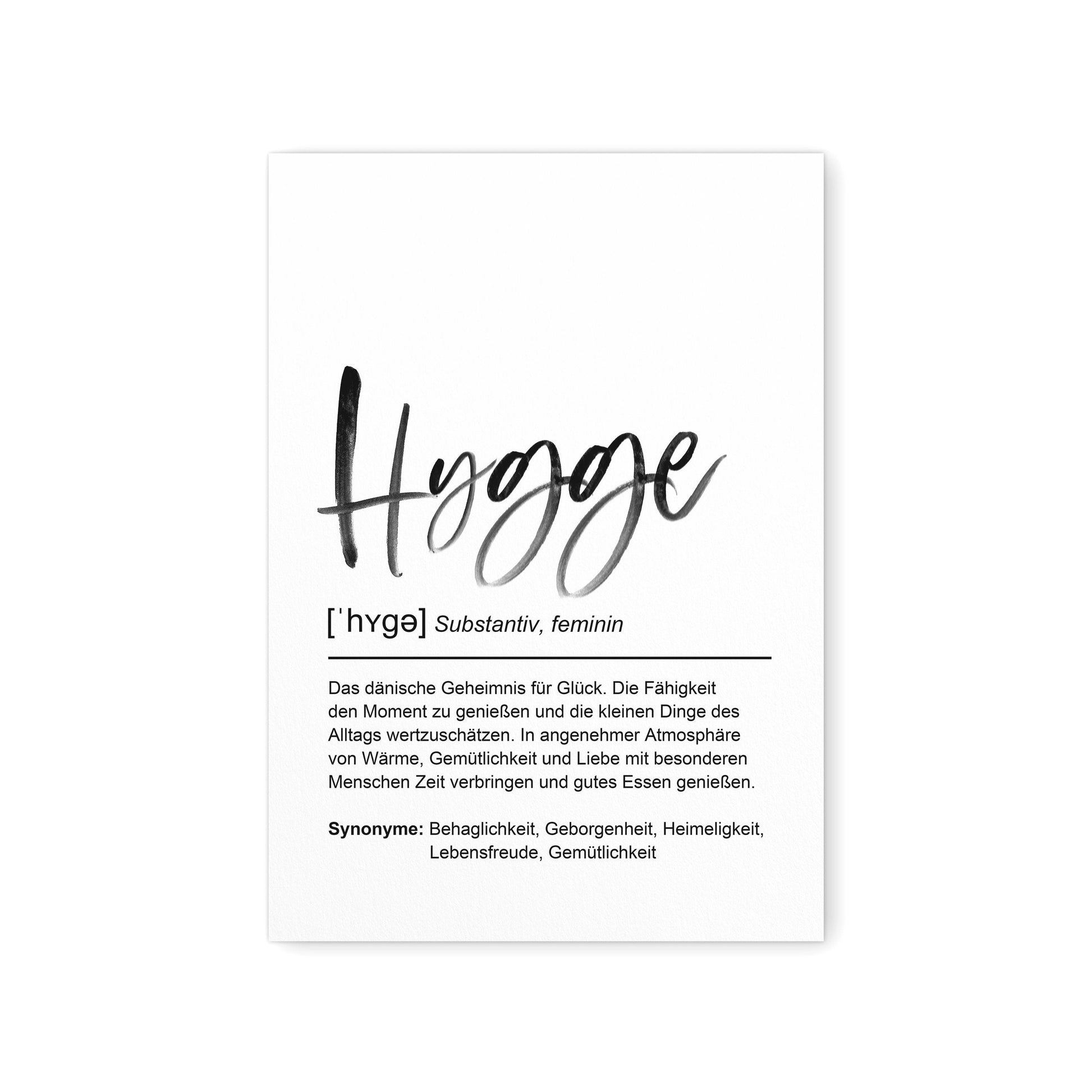 Hygge Decor Deko Poster Definition Bild Einweihungsgeschenk Wohnung Hyggelig Trend