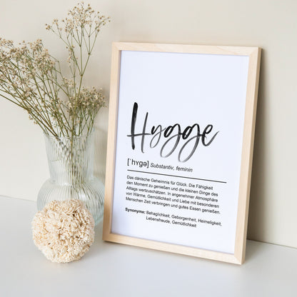 Hygge Decor Deko Poster Definition Bild Einweihungsgeschenk Wohnung Hyggelig Trend
