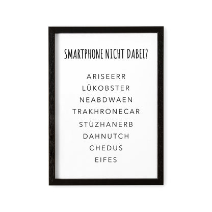 Wanddeko Badezimmer Gäste WC Poster Bilder Rätsel Einzugsgeschenk