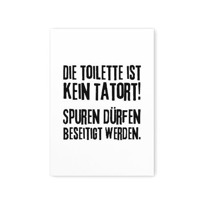 Badezimmer Deko WC Schild Die Toilette Ist Kein Tatort Poster Bild Bad