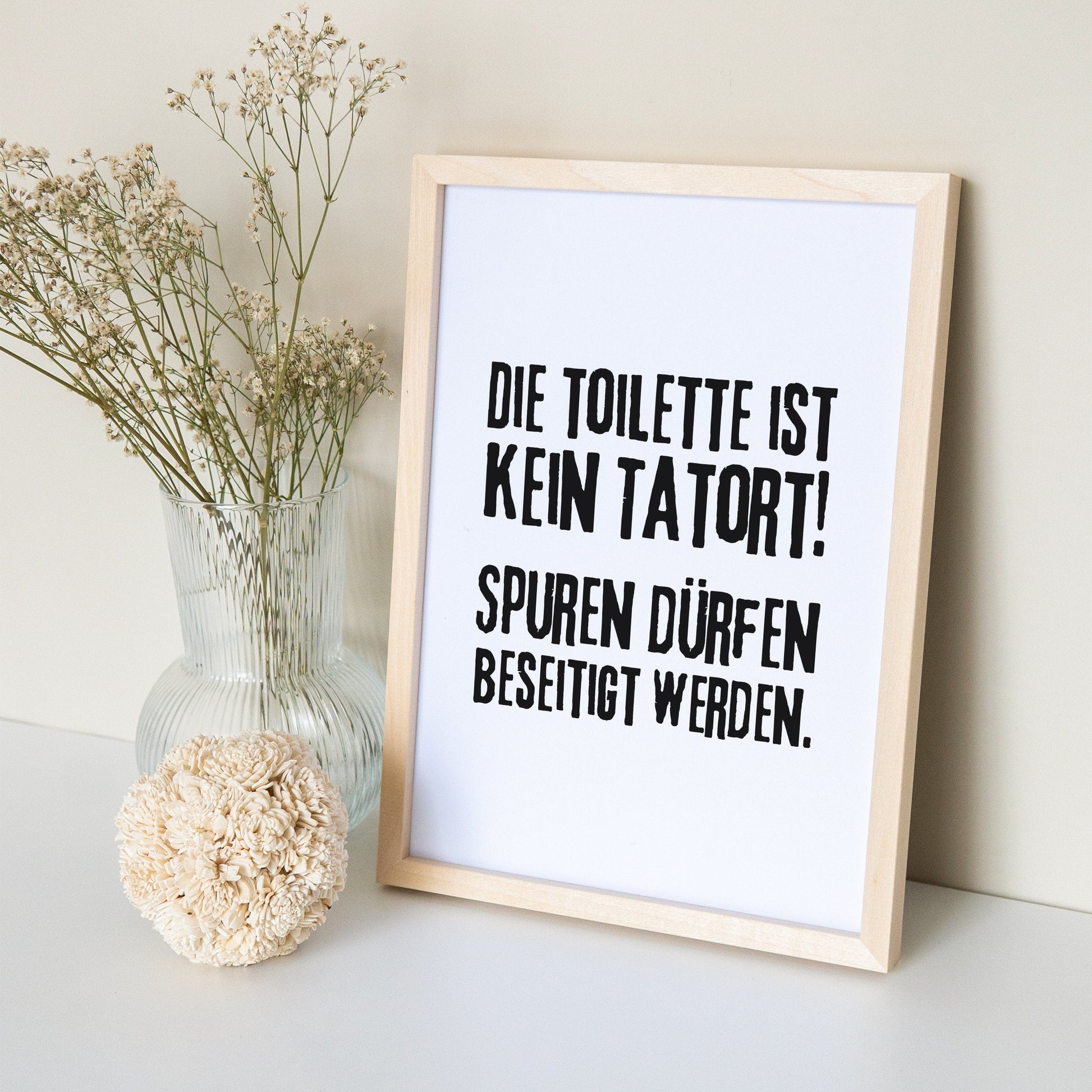 Badezimmer Deko WC Schild Die Toilette Ist Kein Tatort Poster Bild Bad