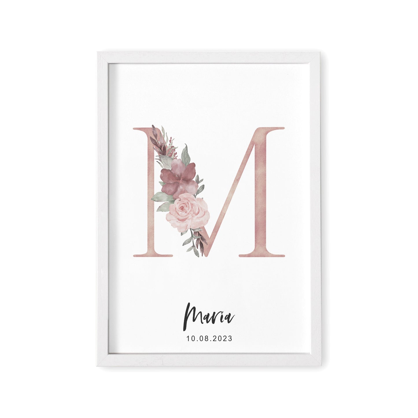 Kinderzimmer Namensposter Geschenk Zur Geburt Mädchen Buchstaben Bild