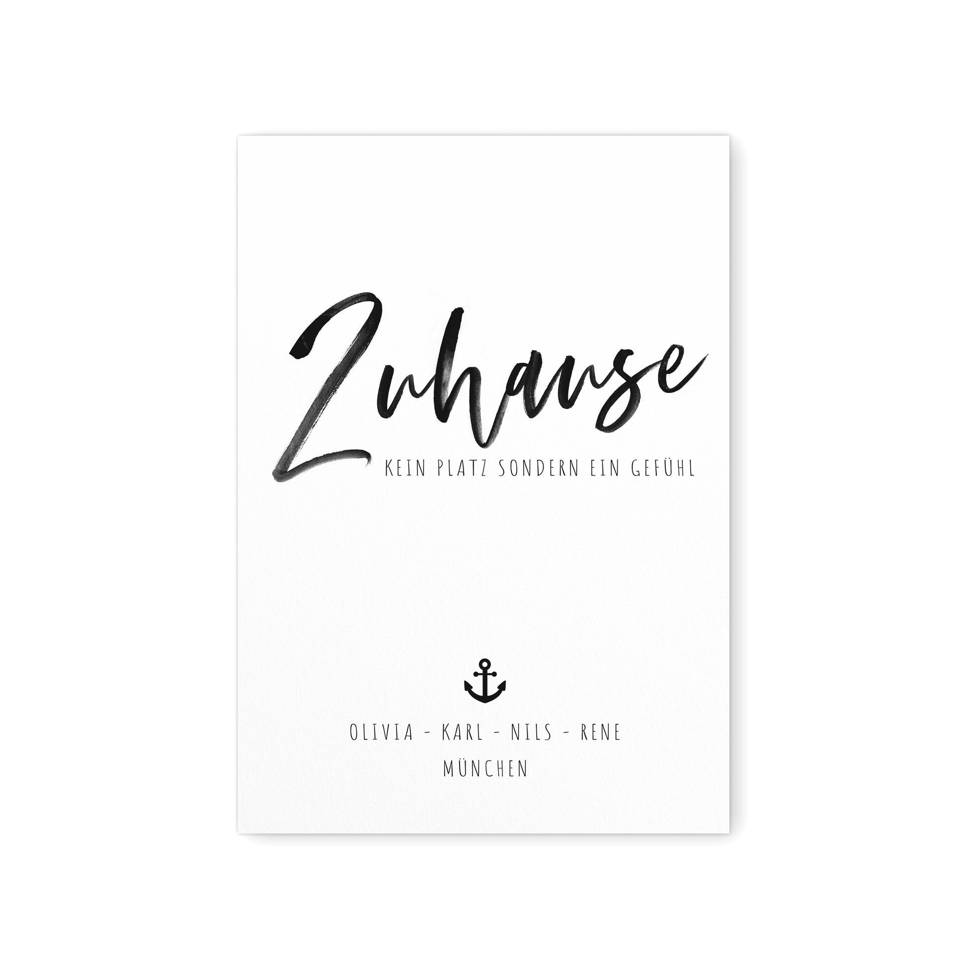 Poster Familie Personalisiert Zuhause Familienposter Zu Hause Geschenk