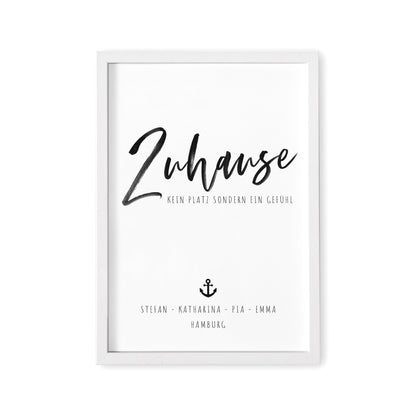 Poster Familie Personalisiert Zuhause Familienposter Zu Hause Geschenk