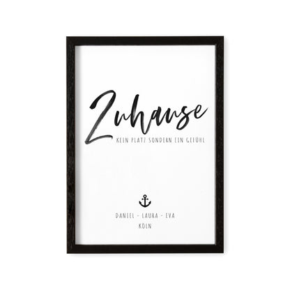 Poster Familie Personalisiert Zuhause Familienposter Zu Hause Geschenk