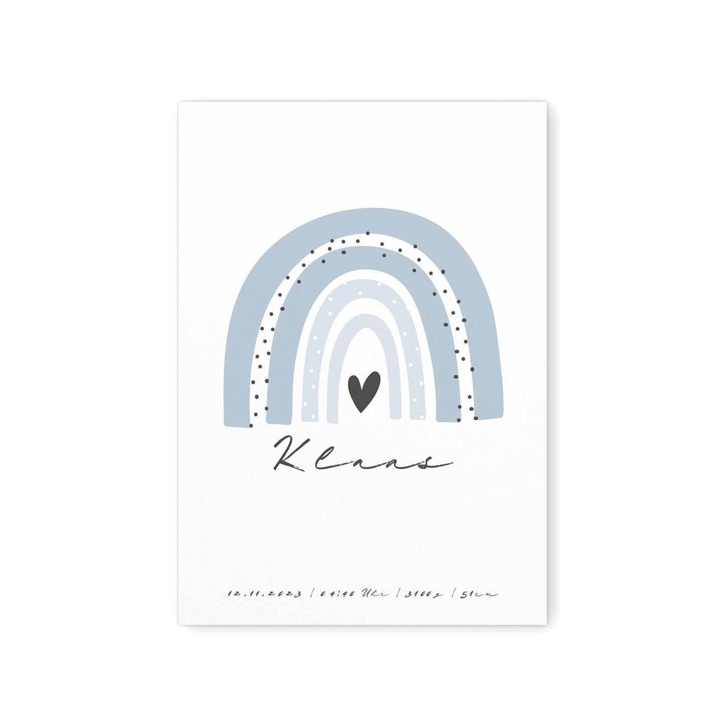 Kinderzimmerdeko Geburtsposter Für Jungen Mädchen Mit Regenbogen Personalisiert Babyposter Geschenk Babyparty