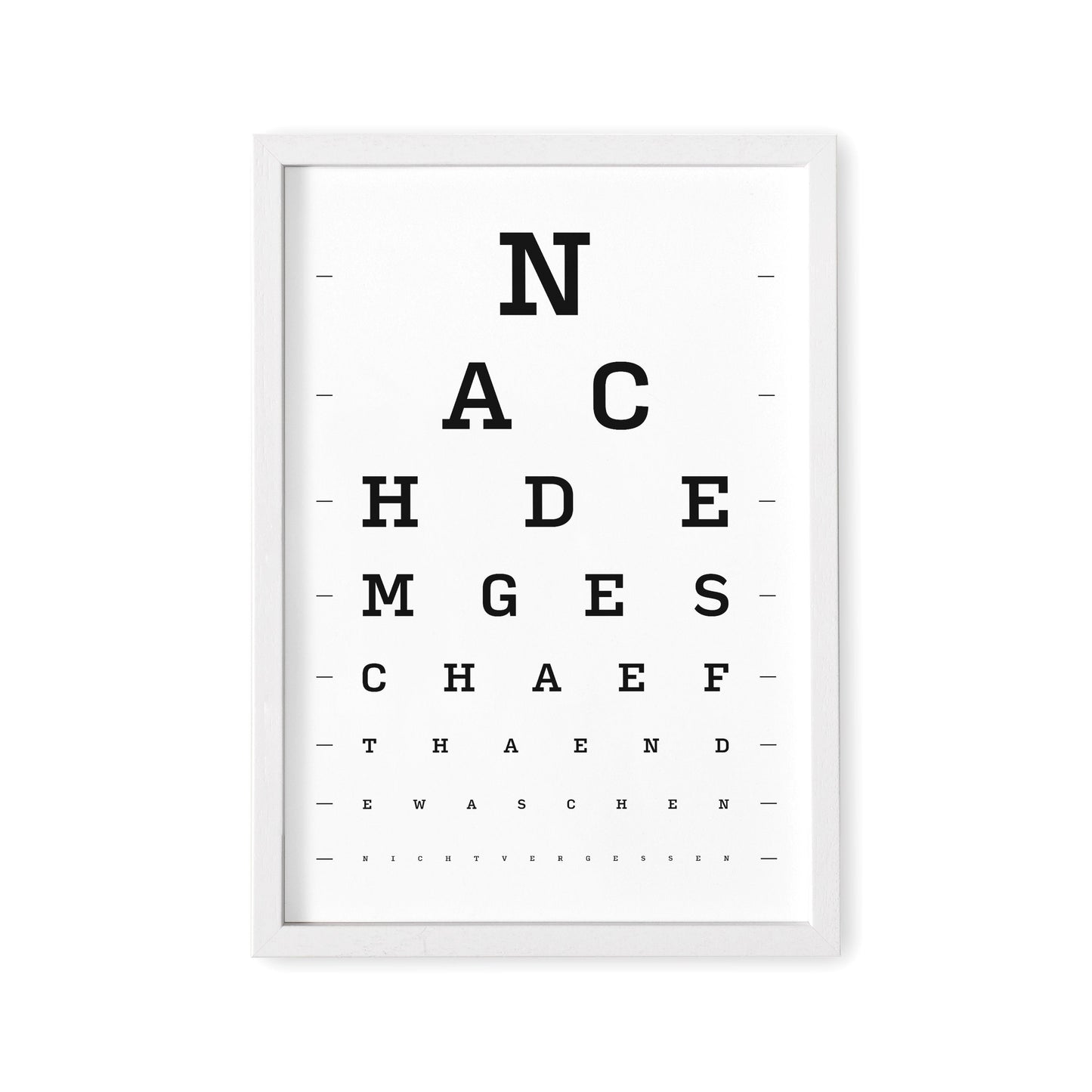 Badezimmer Deko WC Schild Sehtest Poster Bild Toilettenschild Toilettenbild